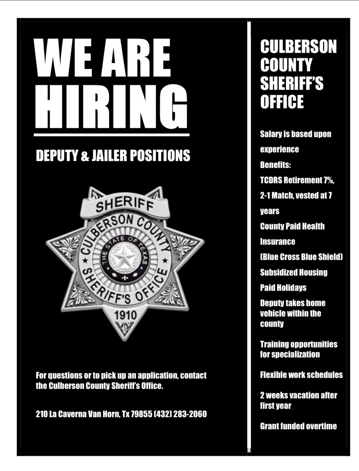 We are Hiring